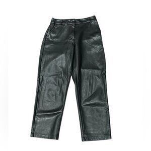 Stylish Black Faux Leather Pants